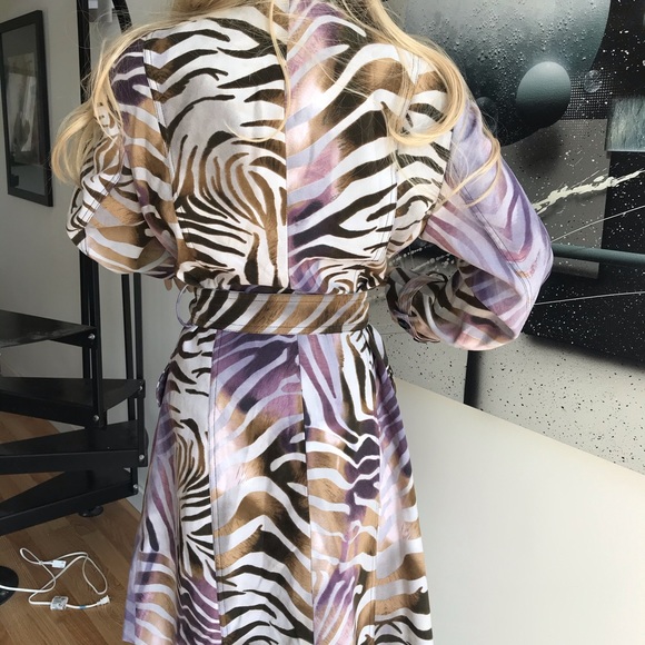 Alberto Makali zebra animal print coat size 14 - Picture 12 of 14